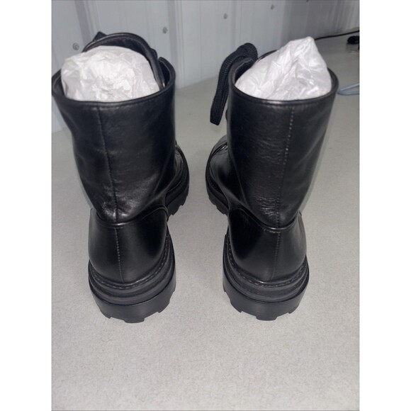 Schutz Maylova Leather Black Boots Size 11B - Picture 3 of 6